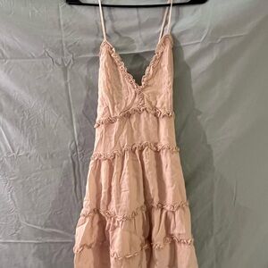 Love Tree Blush Ruffled Dress